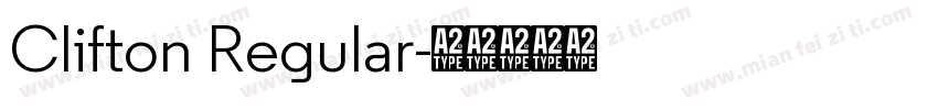 Clifton Regular字体转换